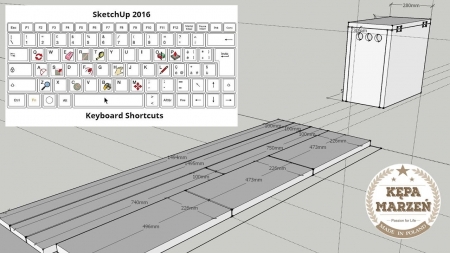 Projektowanie stolarskie - niuanse. Program Sketchup - podstawowe funkcje i skróty klawiaturowe