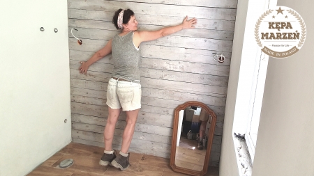 Ep. 11 | Drewniana ściana w łazience | Metamorfoza domku letniskowego | Chatka Marzeń