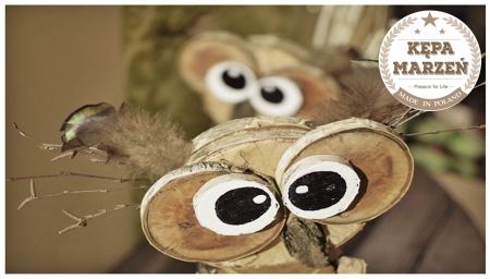 SZALONE SOWY  Z DREWNA