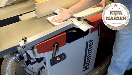 Wyr&oacute;wniarka w Obrabiarce Felder Hammer C331 - TECHNIKA STRUGANIA DESEK